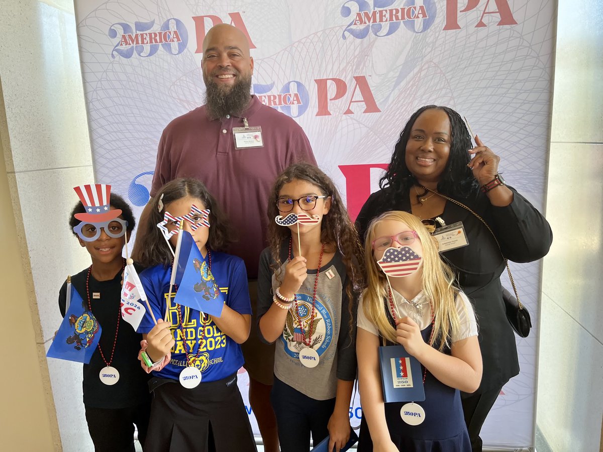 PHLschools's tweet photo. McCall Elementary students helped make history!

Students joined Women for Greater Philadelphia and America250PA for the opening of a 1976 Bicentennial Time Capsule, connecting the hopes of a generation with the young people who will help shape Philadelphia's future.

#PHLed https://t.co/cWVcZ9uegY