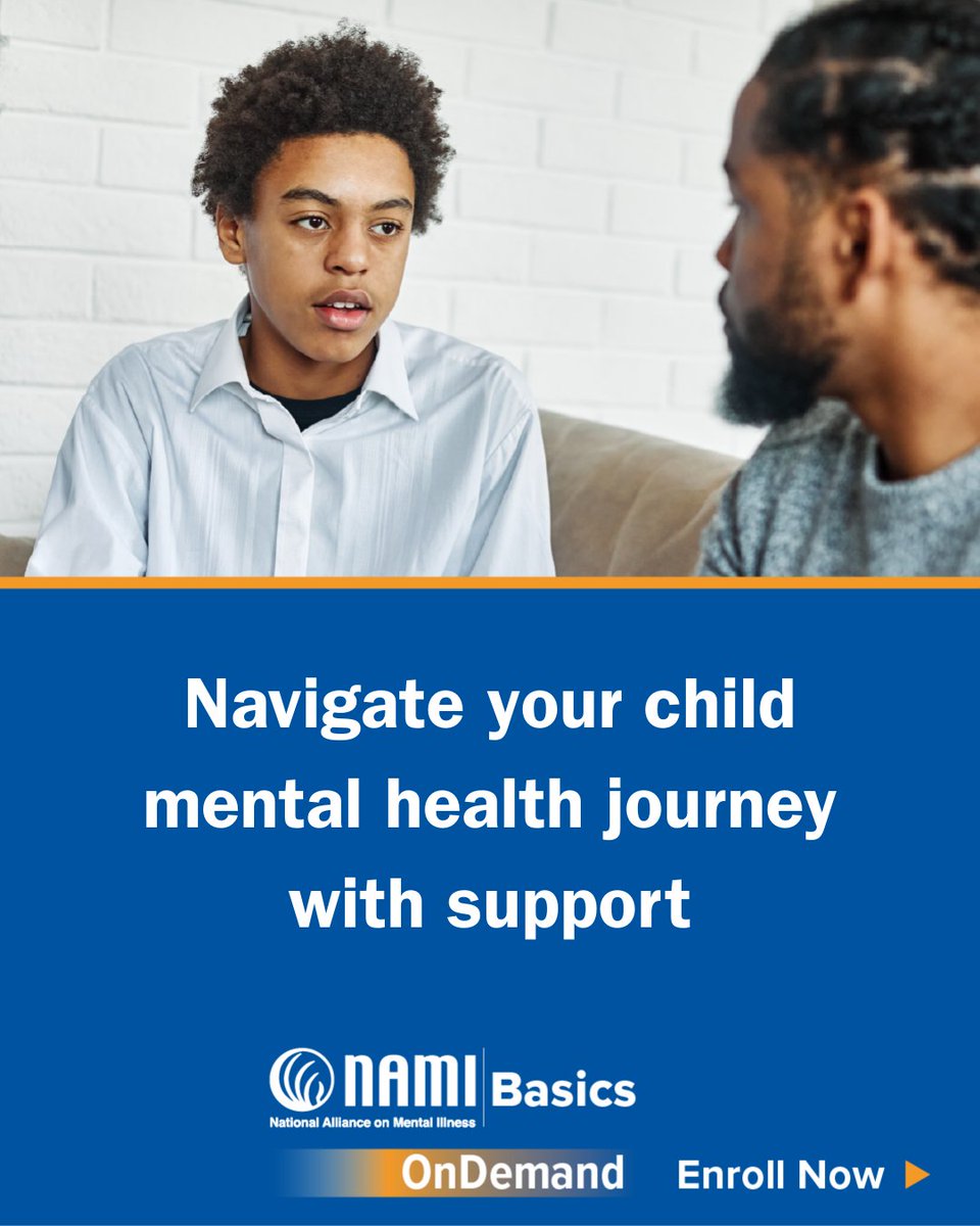NAMICommunicate's tweet photo. The school year can bring new routines, expectations, and challenges. NAMI Basics OnDemand gives parents and caregivers tools to help support a young person experiencing mental health symptoms. 💙

https://t.co/NcTYEXJMJ5

#YouAreNotAlone #YouthMentalHealth https://t.co/6hfcH4vGJ5