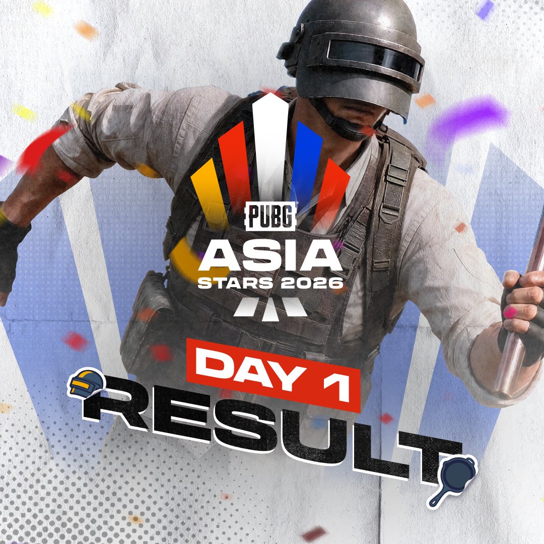 PUBG_JAPAN's tweet photo. PUBG ASIA STARS 2026 DAY 1 試合結果！

TEAM JPNの健闘により、EVENT MATCHでは
TEAM THAに続くTEAM KORとの同率2位！

BATTLE ROYALEの最終結果はDAY 3まで続きます！

DAY 2は 9月19日 20時から開催されます。
皆さん、TEAM JPNを応援してください！

#PUBG #PUBG_JP