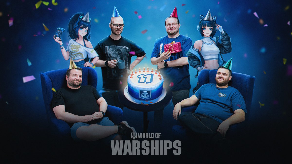 WorldofWarships's tweet photo. We are live! 🎉

Eleven years of World of Warships, giveaways rolling all stream, and a Mystery Drop for everyone watching.

Come say happy birthday! ⚓ https://t.co/Jon2VmBVmp https://t.co/oyQUMrEVOm