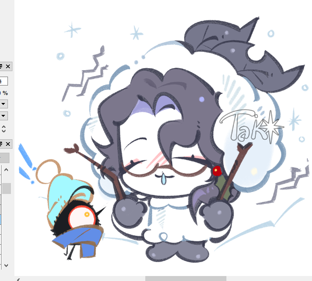 K3wp1e_M4y0's tweet photo. Người tuyết Fanya và chym đen Zandik ☃️🐦‍⬛
#Dottolone https://t.co/qXXIzcO7yB