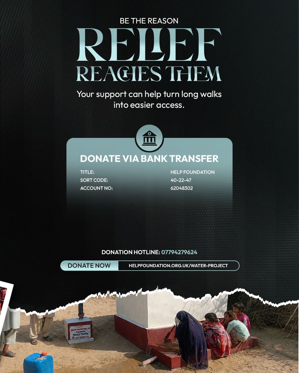 HelpTheHumunity's tweet photo. For many families, clean water is still difficult to reach. A Small Water Hand Pump (£150) or Electric Water Pump (£250) can ease daily hardship.

https://t.co/BDBGBI9buD

#MyHelpFoundation #ZakatAppeal https://t.co/EileczUtBH