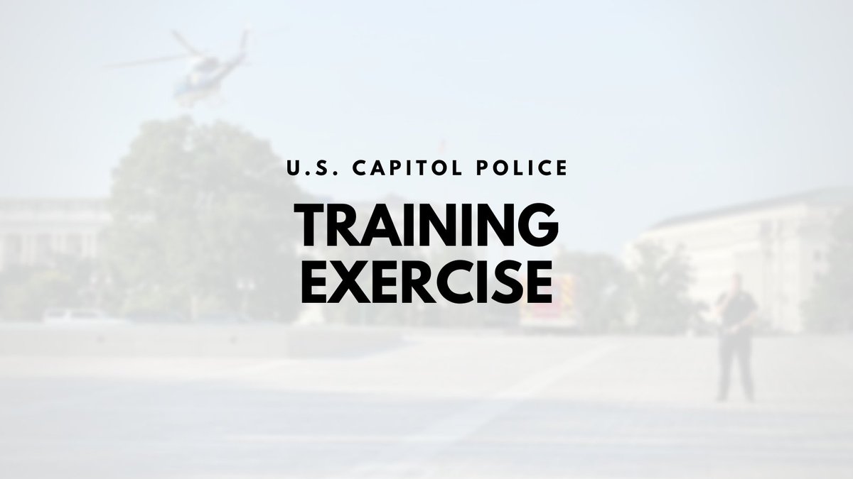 CapitolPolice's tweet photo. EXERCISE: This morning, September 20, 2026, we will have a training exercise on Capitol Grounds, near the Senate parks.

Please do not be alarmed if you see a lot of police officers, emergency vehicles, &amp; hear a loud boom/simulated shots for training purposes. https://t.co/p7umy1IKAq