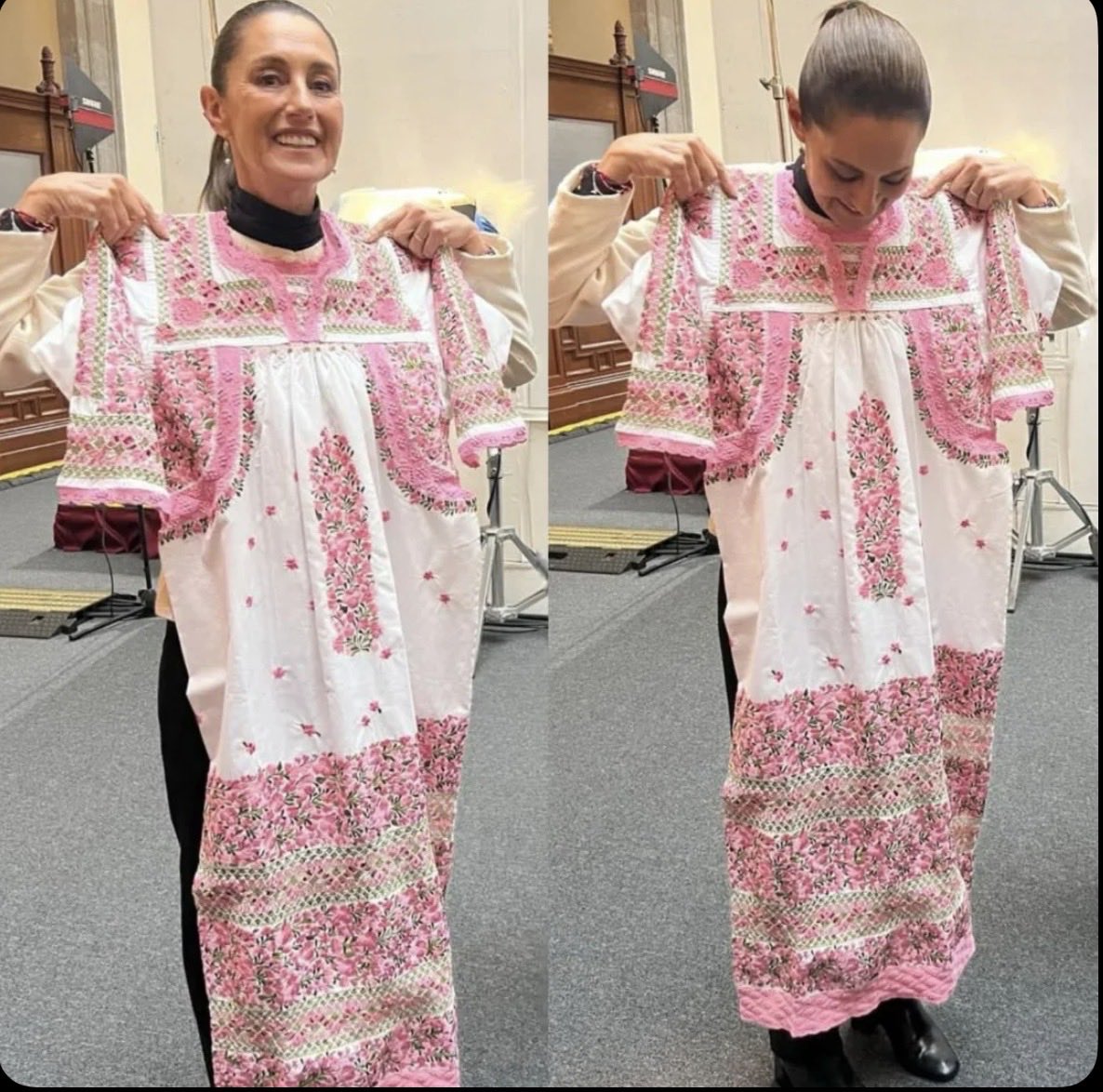 frogfrogy2's tweet photo. @Melissa_Bely Es decir COMO NO SE VA A PONER UN HUIPIL O UN REBOZO, LOS DESTAZA Y SOLO UTILIZA UN PEQUEÑO PEDAZO PARA SUS TRAJES HECHOS A LA MEDIDA. A “La defensora” de los Pueblos indígenas NO LE GUSTAN LOS TRAJES TIPICOS, LOS DESTRUYE Y SE DISFRAZA DE MEXICANA 😡😡😡😡😡😡 https://t.co/DHoFD3732N