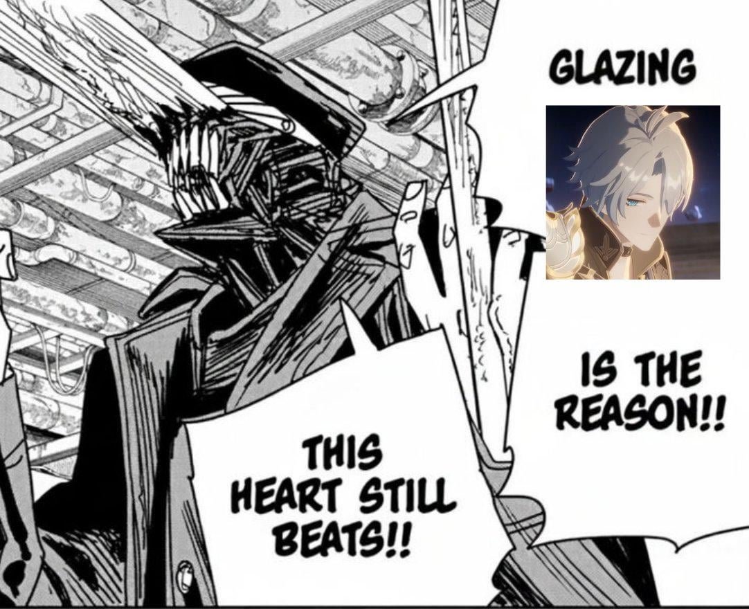stormfallvalky1's tweet photo. ANYWAY in light of recent discussions i propose we glaze phainon EVEN MORE. https://t.co/jQ96hcjW3C