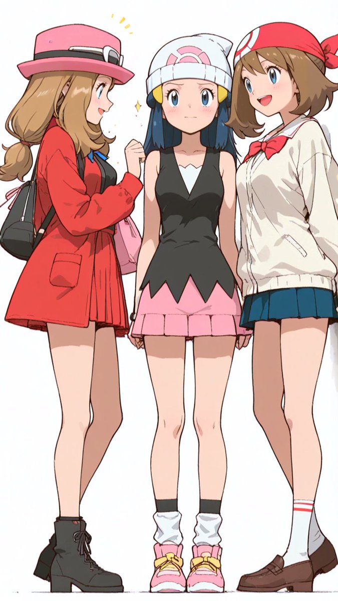 KT_first_story's tweet photo. どのトリオが好きですか？
①Mallow (マオ)Lillie (リーリエ)Lana (スイレン)
②Iono（ナンジャモ）lacey(タロ) Liko (リコ)
③Cynthia (シロナ)Chloe (コハル)Irida (カイ)
④Serena (セレナ)Dawn (ヒカリ)May (ハルカ)
#pokemon #ポケモン https://t.co/XiNzqAlacB