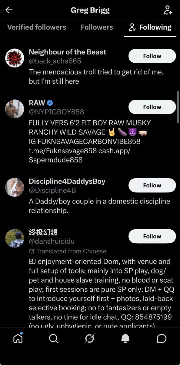 DreamingGroyper's tweet photo. @GregBriggvmmk Maybe if you stop gooning, you’d be able to learn English, brown clown. https://t.co/4rulXeKhAE