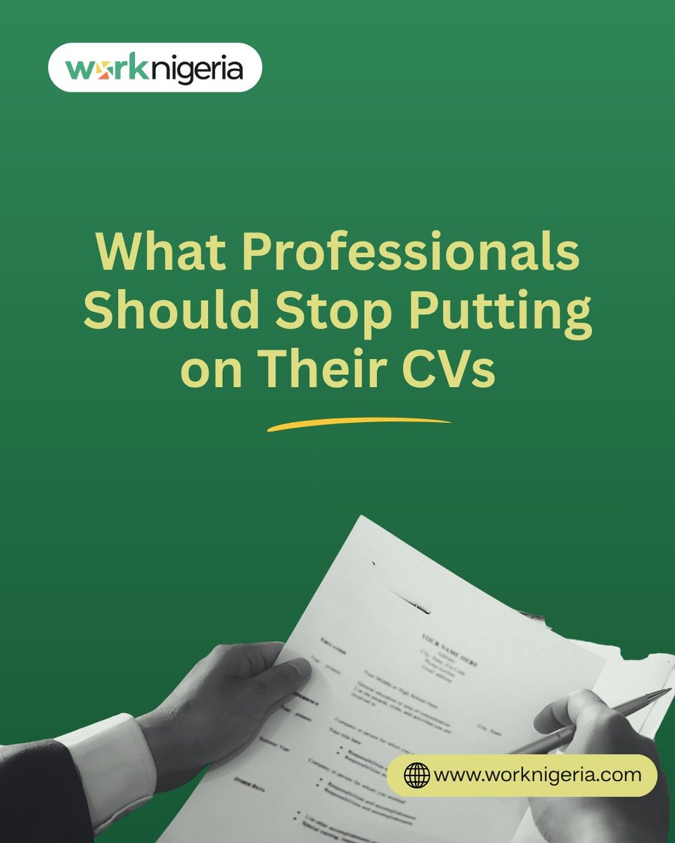 worknigerialtd's tweet photo. Your CV should do more than list your job history, it should make a case for why you are the right hire.

Review each section carefully. Keep what strengthens your case, cut what does not, and make sure recruiters can see your value at a glance. https://t.co/9wLGzXoAPo