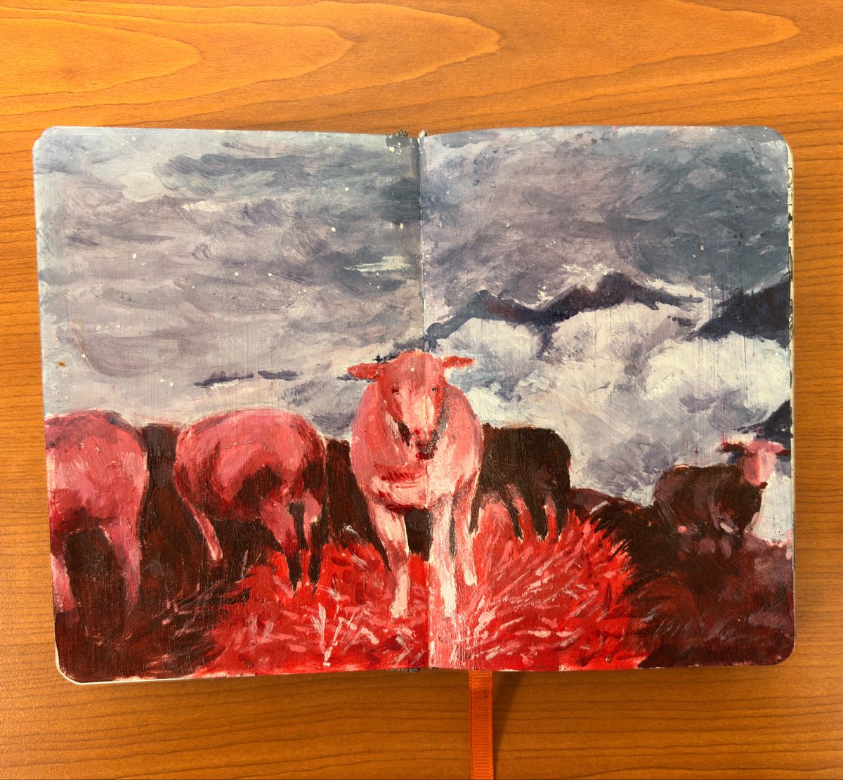 oilpallette's tweet photo. Studies of sheep https://t.co/p8SqrCWsFZ