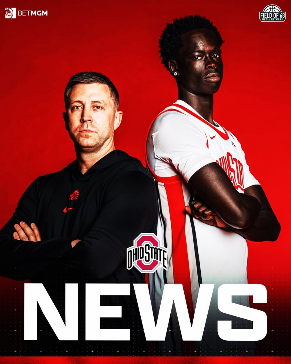 TheFieldOf68's tweet photo. NEWS: 4⭐️ 2027 prospect Deng Ngor has committed to Ohio State, he announced.

The 6-8 Canadian prospect is one of the most versatile players in the class. https://t.co/ONowMZZlnz