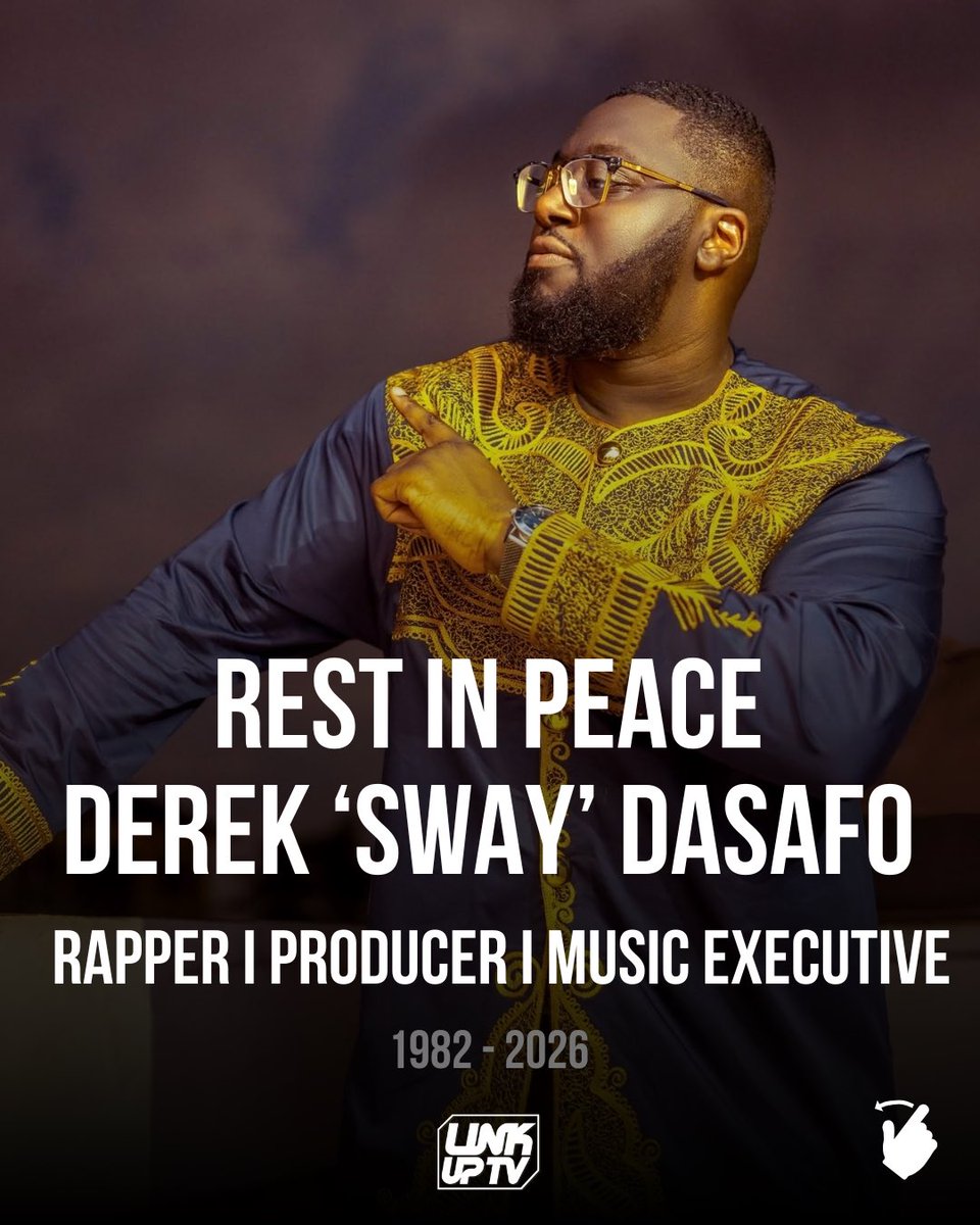 linkuptv's tweet photo. UK legend @SwayDasafo has sadly passed away at the age of 44 🕊️ 

His talent, vision and commitment to the culture will not be forgotten. Our deepest condolences to his family, friends and everyone who knew and loved him. Rest in Power Sway 🙏 https://t.co/w2iQpNo787
