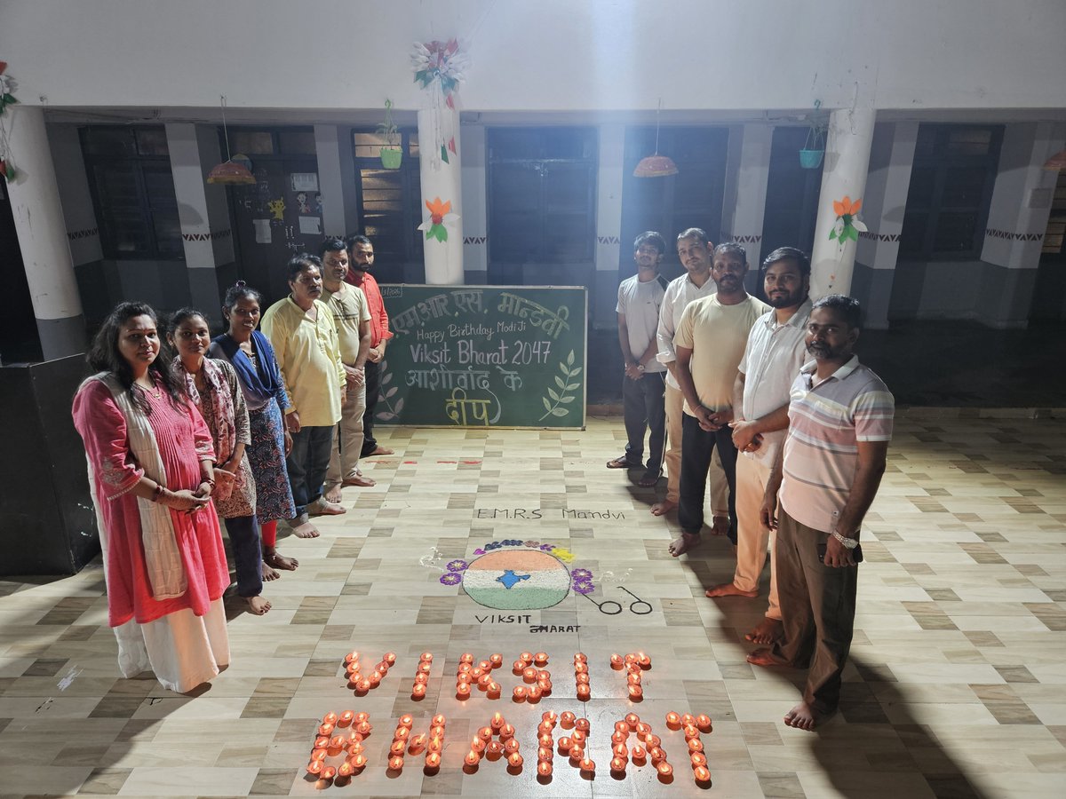 emrsmandvi's tweet photo. On the occasion of the birthday of Hon’ble PM Shri Narendra Modi Ji, EMRS Mandvi lit the “Aashirwad Ka Diya” as a symbol of blessings, positivity and good wishes. 

@narendramodi
@NESTSHQ
@gstesgnr
@PMOIndia
@CMOGuj
#AashirwadkaDiya
#NarendraModi https://t.co/GJ5stQKhJg
