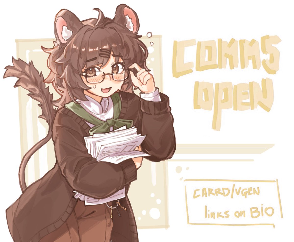 KazuoNT's tweet photo. ✨~ COMMISSIONS OPEN ~ ✨
.
.

BR: Em caso de interesse, dê uma olhada no meu carrd !

Open on VGEN too!! ✍️
(Link in comments) https://t.co/42ZcGQVuOz