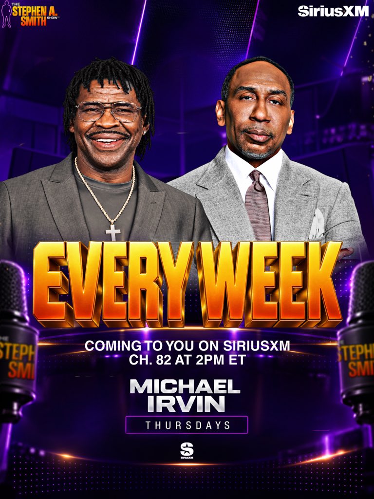 stephenasmith's tweet photo. Join us today on The Stephen A. Smith Show!!! Only on @SIRIUSXM x @MadDogRadio! https://t.co/FjekaUehm3