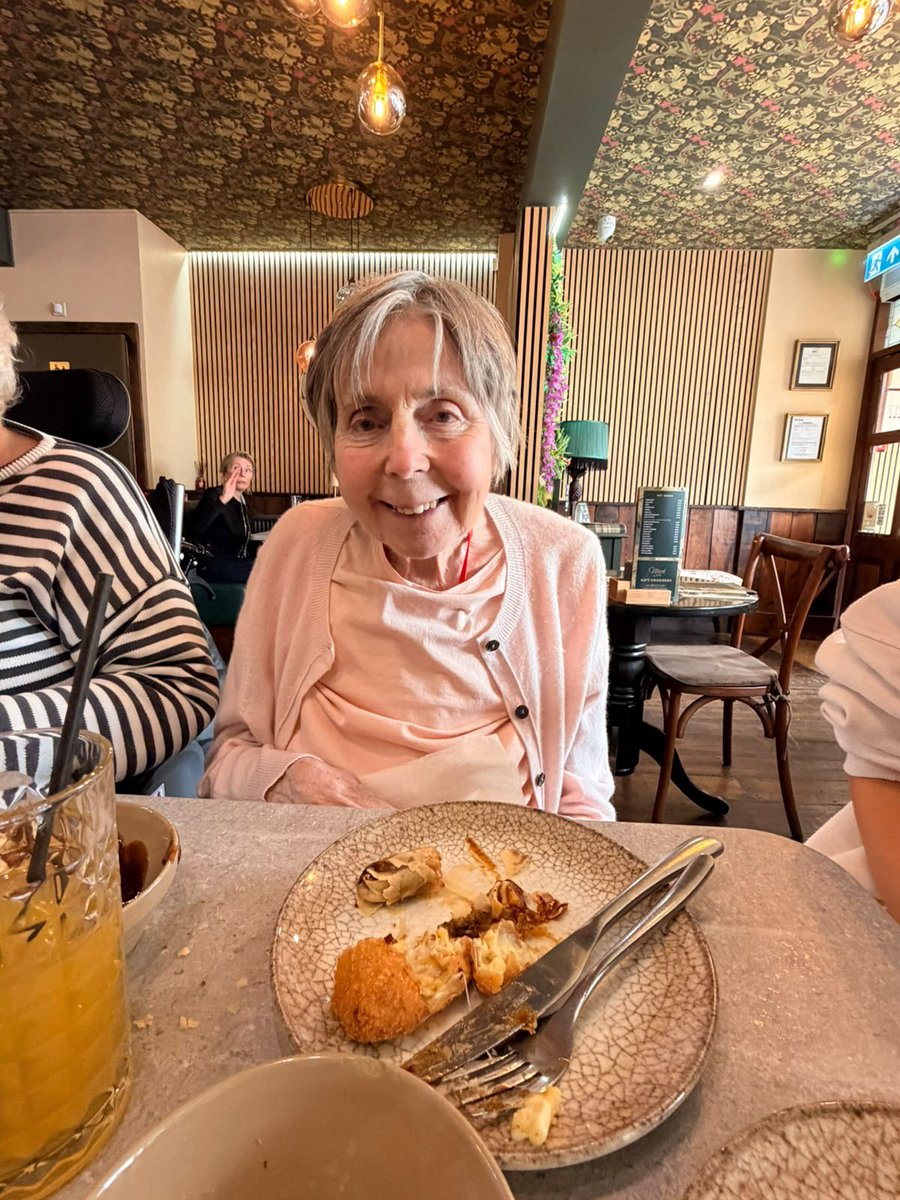 Bristolcarehome's tweet photo. ☀️ A Lovely Day Out in Thornbury! 🛍️❤️
Today, Margaret and Hazel enjoyed a wonderful trip out to Thornbury! We made the most of the sunshine and stopped for a delicious lunch. ❤️
#BeechHouse #Thornbury #DayOut #MakingMemories #GoodFoodGoodCompany #CareHomeLife #PerfectDay https://t.co/IIdASzSFg1
