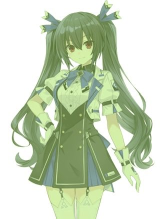DiscussingNep's tweet photo. Noire has been afflicted with green.

(Source: Dengekiko) https://t.co/tXoJAFP5tq