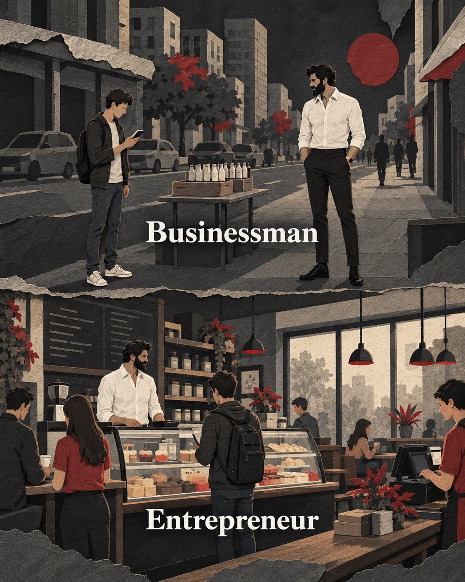 MichaDeninno's tweet photo. Most people sell an ingredient. Entrepreneurs build a business around it. The difference lies in how you view what you sell. A sidewalk table can become a store. A simple product can become a brand. A skill can become a service. An ordinary idea https://t.co/1ivfxEKfFf