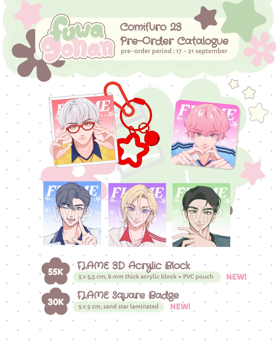fuwagohan's tweet photo. [Likes&amp;RTs Appreciated! ❤️] 

Pre-orders for CF23 open!
📅17 - 21 Sep 2026 
🌸PLAVE
🛳️Pick up &amp; Shipping/Mail orders available!
📍Both days @ INKOFI (booth number tba)
🔗https://t.co/wX3OFuDvu9

#comifuro23 #comifuro23catalogue  #cf23 #cf23catalogue https://t.co/lTKArp9d41