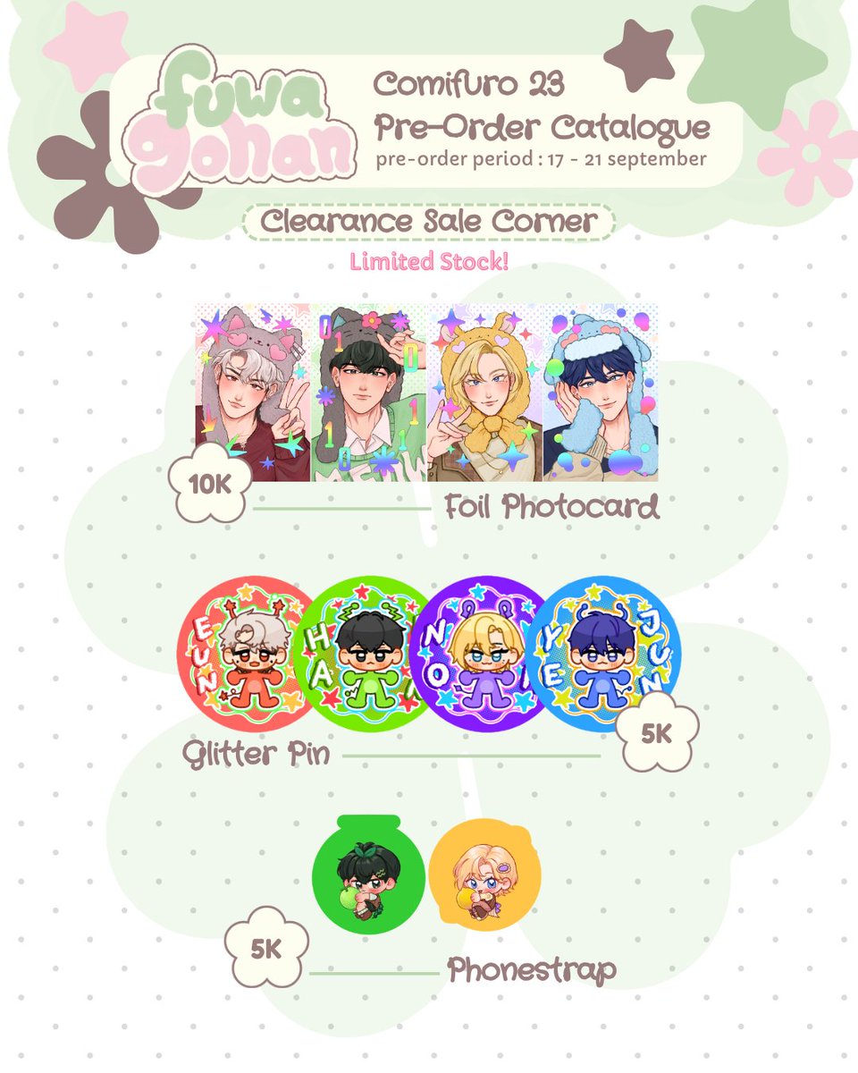 fuwagohan's tweet photo. [Likes&amp;RTs Appreciated! ❤️] 

Pre-orders for CF23 open!
📅17 - 21 Sep 2026 
🌸PLAVE
🛳️Pick up &amp; Shipping/Mail orders available!
📍Both days @ INKOFI (booth number tba)
🔗https://t.co/wX3OFuDvu9

#comifuro23 #comifuro23catalogue  #cf23 #cf23catalogue https://t.co/lTKArp9d41