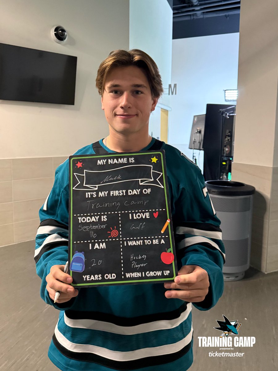 SanJoseSharks's tweet photo. HAPPY FIRST DAY OF CAMP! 

#TurnItAllTeal | @Ticketmaster https://t.co/vy62LAl3IY