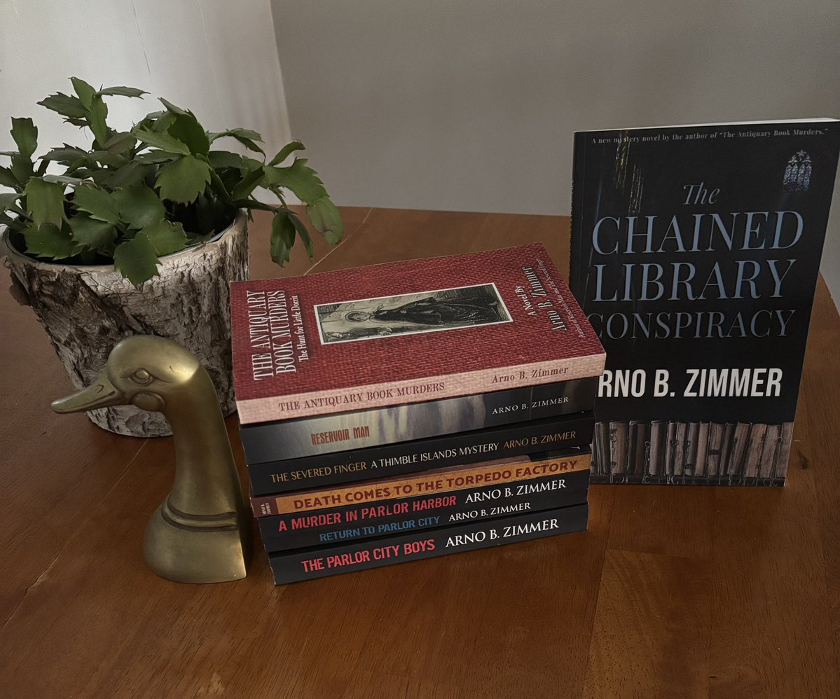 arno_zimmer's tweet photo. If you’re in the Fairfield, CT area this weekend, I’ll be signing copies on my latest murder mystery at the library on Post Road - or you can get all my novels in ebook or paperback format here: https://t.co/OXirE5ahwc. https://t.co/rUtbh0MNrg