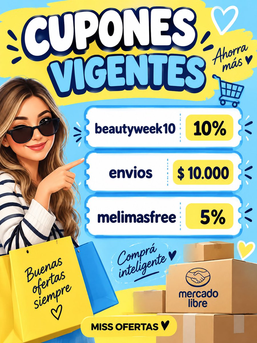 vmenditto's tweet photo. 🎟️ Cupones activos en MELI que ingresas acá 

https://t.co/RVTutjjsR1 https://t.co/yxPXZnVzym