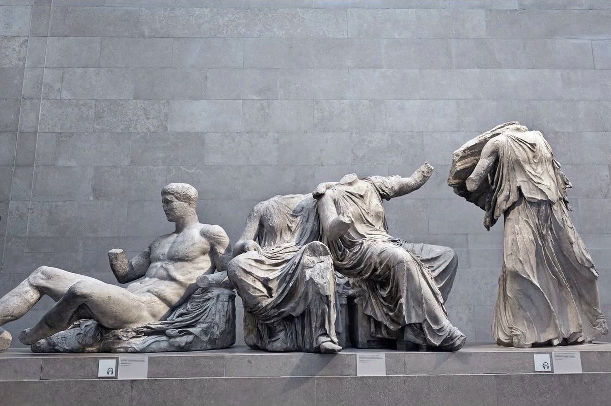 TheMeadowsEdit's tweet photo. UK Prime Minister Andy Burnham seems to have recanted on his position on the Parthenon (Elgin) Marbles. 

It seems now he’s in a position to potentially do something about it, he’s stated that it’s a ‘matter for the British Museum.’ https://t.co/pt5e1uN3mA