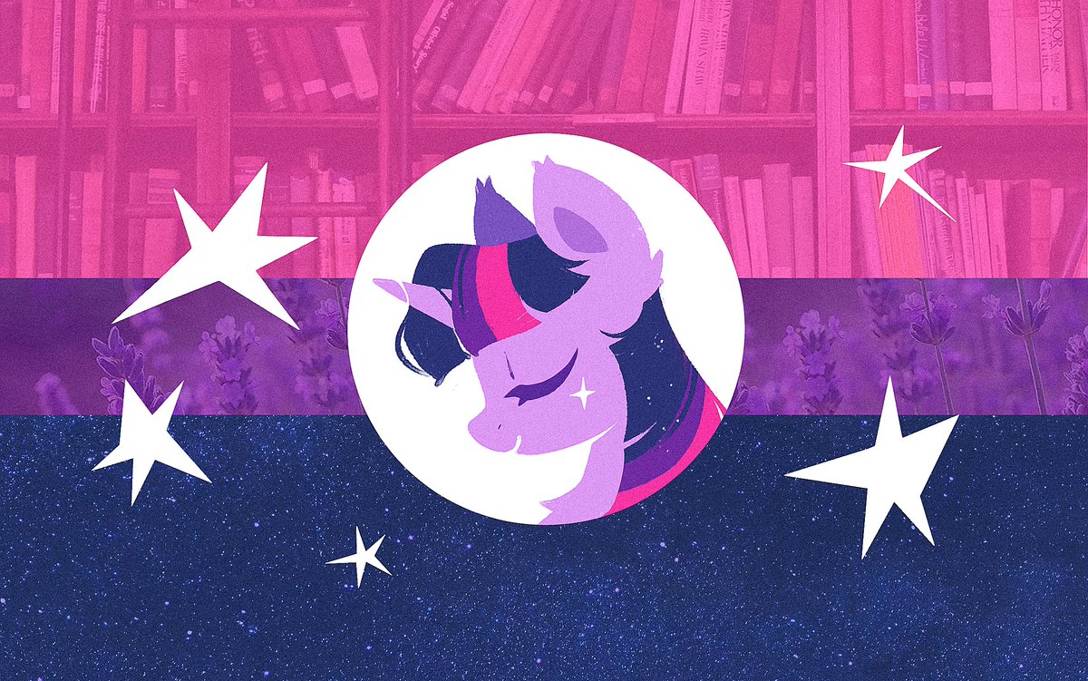 sushi_wacky's tweet photo. so here is flag for bisexual people who love Twilight Sparkle https://t.co/cU1D8F5vH6