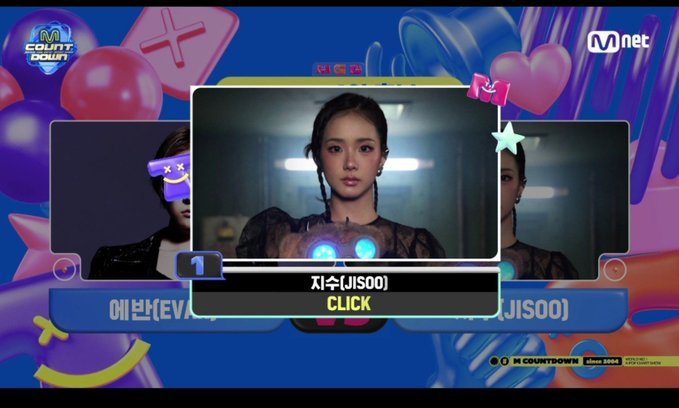 BiaLM04's tweet photo. Congratulations #JISOO
#CLICK1stWin #JISOO12thWin https://t.co/cfrw2O9eoJ