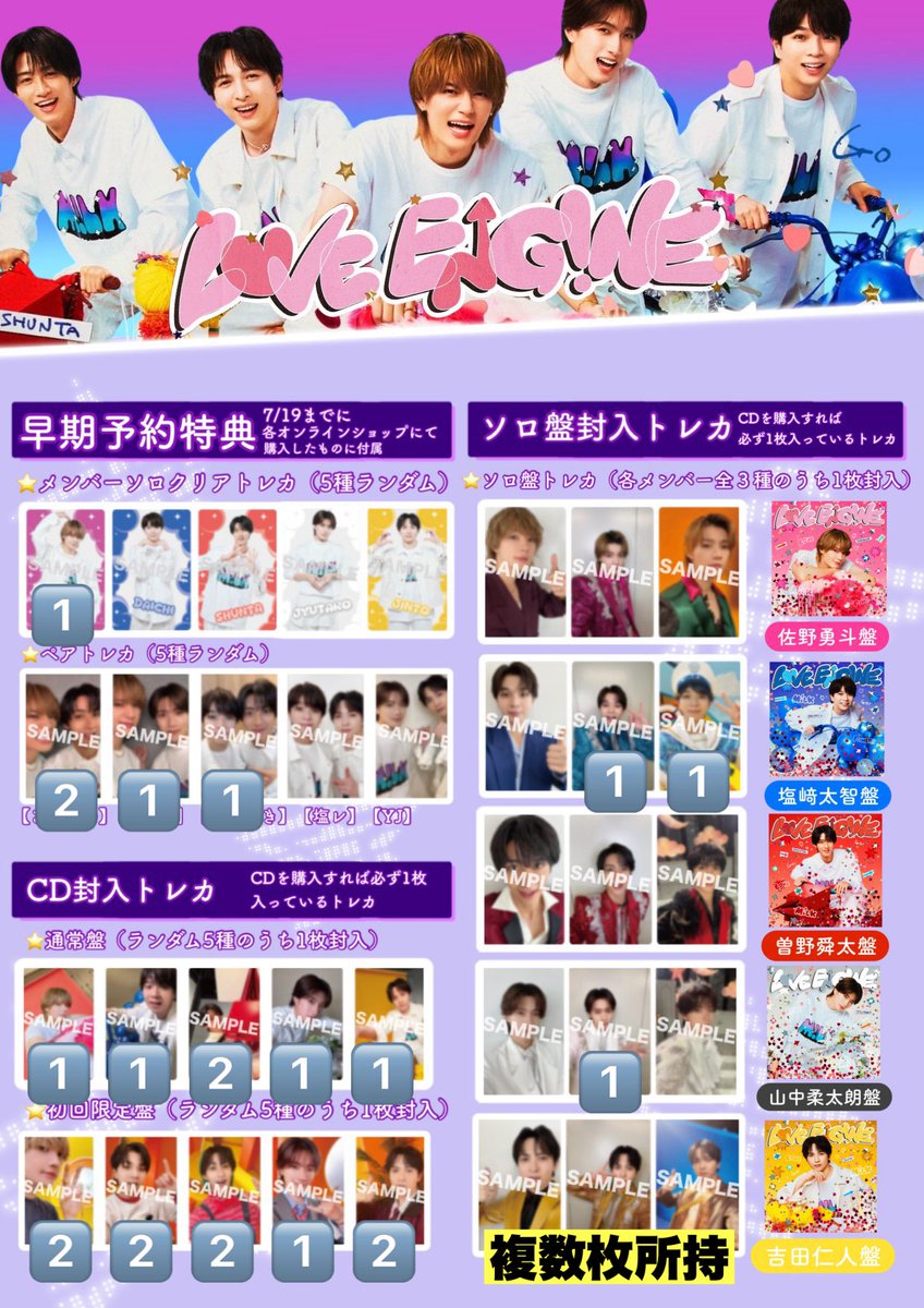 pjadwjm16's tweet photo. M!LK ミニアルバム LOVE ENG!NE トレカ 交換

【譲】画像にあるトレカ
【求】オントー 未使用シリアル

複数枚優先
トレカ郵送↔️シリアル写真添付にて取引希望
送料はこちらで負担いたします。

比率明記の上、リプまたはDMまでお気軽にお声掛けください！

#MILK譲 #MILK求 #MILK交換 https://t.co/FScpCiUC6M