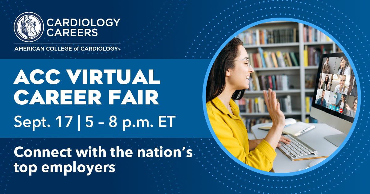 ACCinTouch's tweet photo. 📆 The ACC Virtual Career Fair starts today at 5 p.m. ET.
Members of the entire CV care team can connect with employers, explore opportunities, and take the next step in your career!
There's still time to register: https://t.co/TUn5pHcOE3
#ACCCVT #ACCEarlyCareer #ACCFIT https://t.co/eF4v6eIukr
