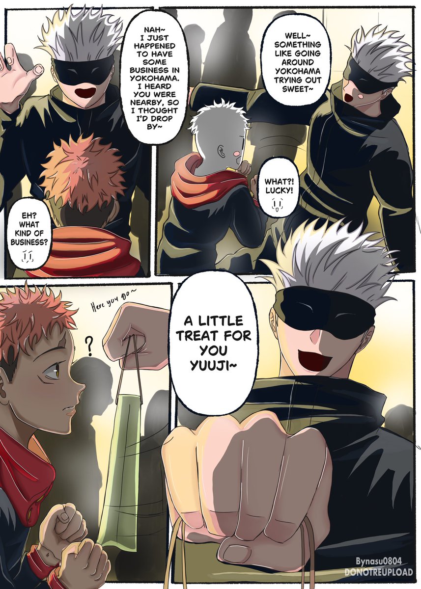NasuhaSuha62350's tweet photo. Gojo Yuuji — Jujufest Day 1
I used the exact dialogue from Jujufest + translated it, so I hope you enjoy!

gojo you ain’t slick

1/3 https://t.co/mOfedzHURb