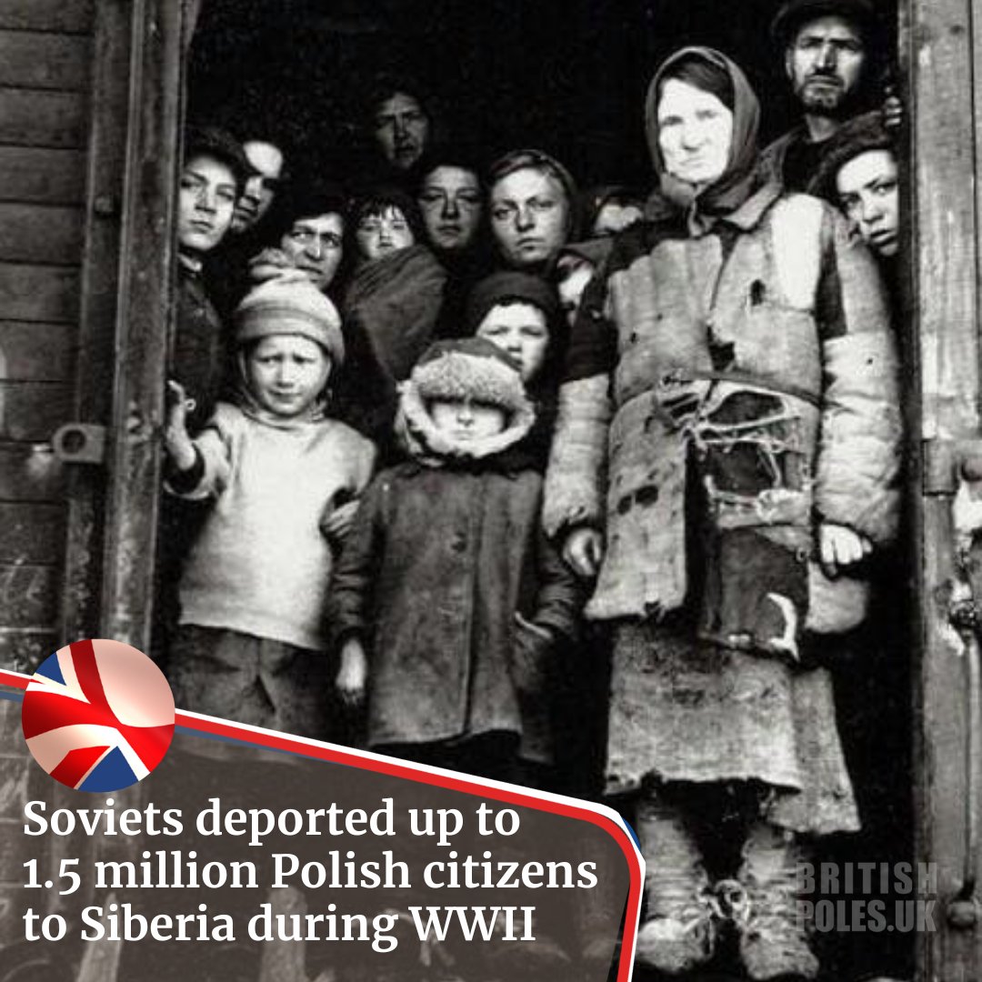 britishpoles's tweet photo. Today we commemorate Sybirak Day (Siberian Deportee Day).
Up to 1.5 million Polish citizens, including over 200,000 prisoners of war, were deported by the NKVD from Soviet-occupied Poland to Siberia and the Gulag.
These deportations took place in four waves between 10 February 1940 and mid-June 1941.
Many died of starvation and disease under forced labour.
Let us never forget them and their suffering [*]
