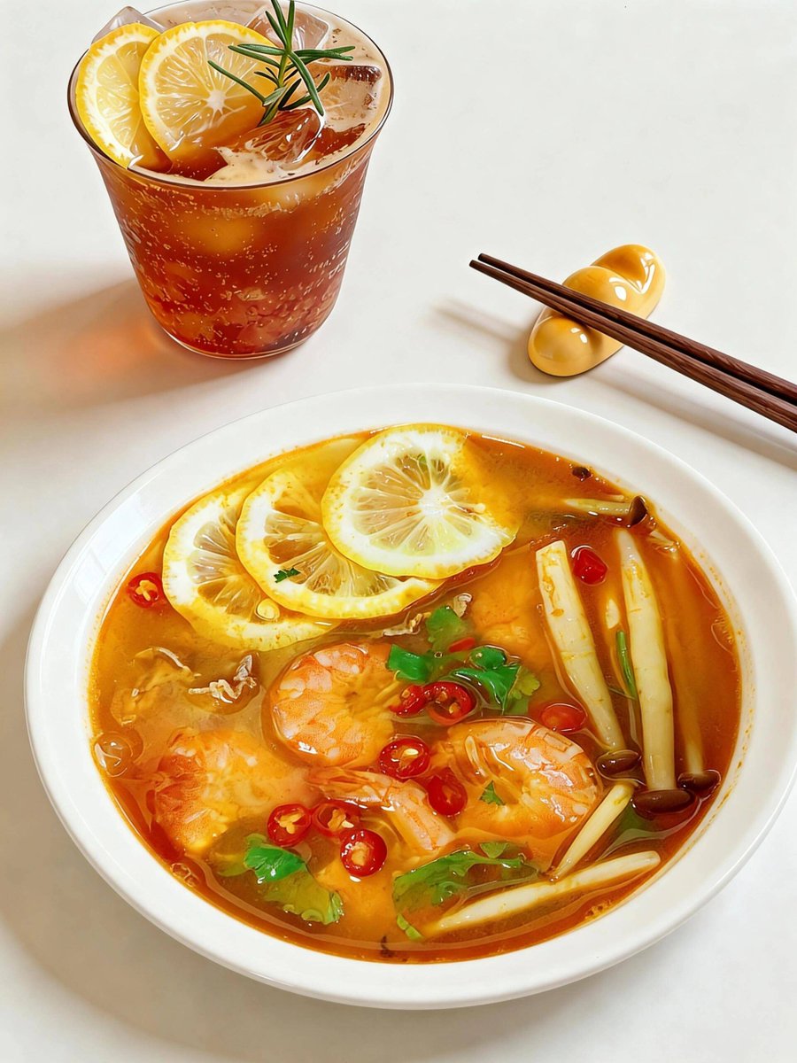 ariab290347's tweet photo. Craving bold flavors Try our homemade Tom Yum Goong— tangy, spicy, aromatic Thai shrimp soup that hits all the right notes! https://t.co/sooUzplgd7