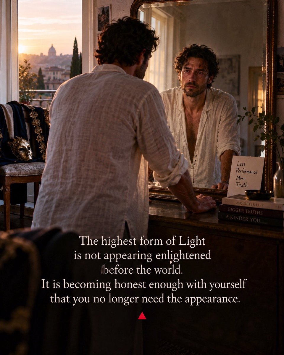 THAEDLIGHT's tweet photo. “The highest form of Light is not appearing enlightened before the world. It is becoming honest enough with yourself that you no longer need the appearance.” 🔺
@ILLUMlNATIAM https://t.co/826ww9zG4x