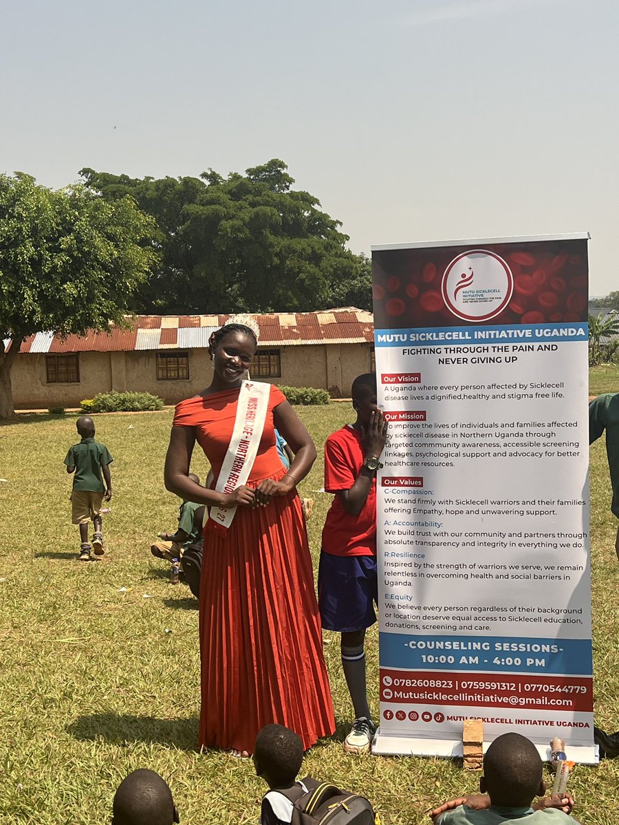 MUTUSICKLECELL's tweet photo. At Kasubi Ame Primary School, MUTU SICKLECELL INITIATIVE UGANDA, in partnership with Miss Tourism Uganda Northern Region, sensitized 1,600 children about Sickle Cell Disease. 🩸❤️

Educating today, creating a more informed generation tomorrow.
SickleCellAwareness 
MUTUSickleCell https://t.co/XTxLKmgLnu