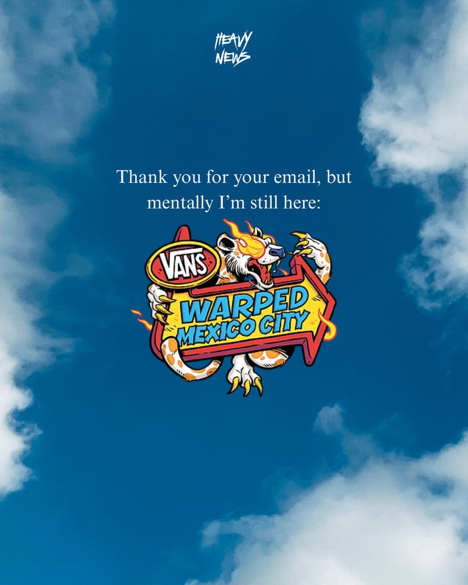 HeavyNews_'s tweet photo. Necesitamos otro Warped Tour para superar el Warped Tour. 🏁 https://t.co/C1QwCTdCNH