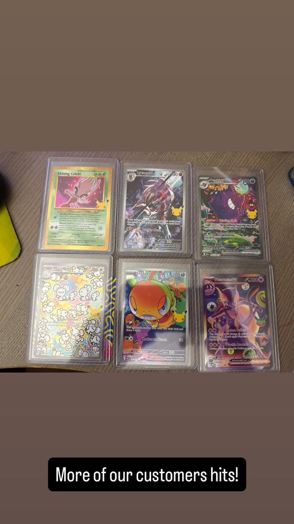 thepikapickss's tweet photo. Check out some of our customers hit from the Pokemon 30th celebration ETBs

To order send a text message 📲 +1 (213) 875-1539 https://t.co/XJHbvOidHz