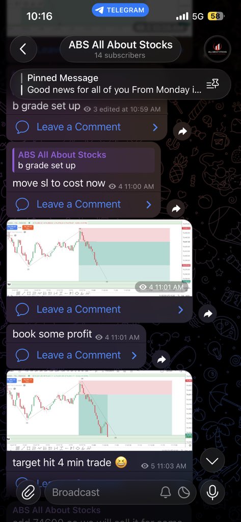 onlyindex's tweet photo. Bhai log, mat dekho kitne members hain.
Just join karo 1 week ke liye, khud dekh lo kaam kar raha hai ya nahi.
Real trades, real targets, bilkul clear setups.
https://t.co/907z2UmHTb

#nifty 
#sensex 
#livetrading https://t.co/K70EPYABOj