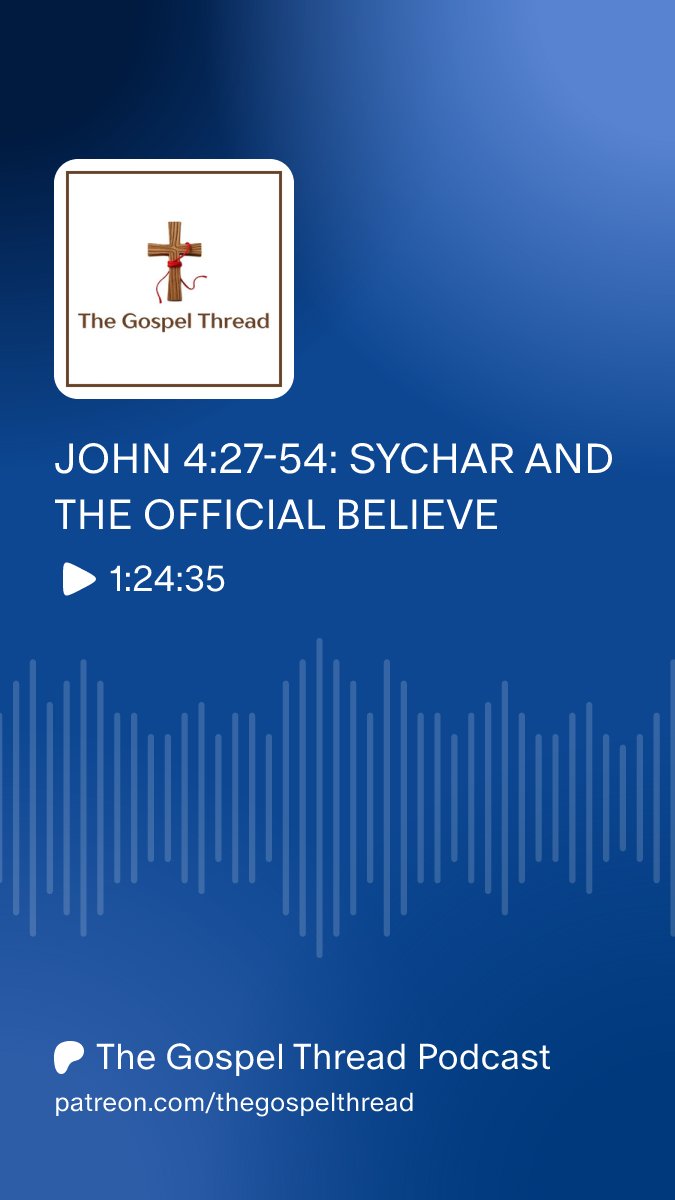 daniel_snyder7's tweet photo. If you've listened to the new few episode and want to hear more, go subscribe on Patreon for only $4/month and get tons of extra content while also supporting the show!

#biblestudy #podcast #GospelOfJohn 

https://t.co/LABosPfnwZ https://t.co/v21iJdKKcE