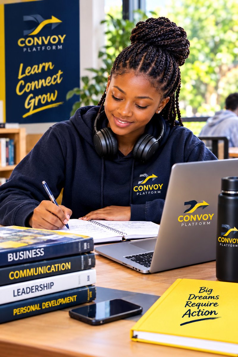 Katambulajulie3's tweet photo. @convoyplatform1 Fueling big dreams one page at a time ✍️📚
When you’re locked in, focused, and surrounded by the right tools — growth isn’t just possible, it’s inevitable.
Learn. Connect. Grow.
#ConvoyPlatform #LearnConnectGrow #BigDreamsRequireAction https://t.co/aI6rdzYxev