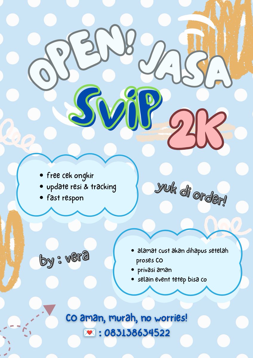 bluerraaa's tweet photo. OPEN JASA CO SHOPEE VIP 🫧🎀
cuma 2K ajaa! 🙌🏻
selain event pun always open yaps <3
yang mau co langsung PC aku yaa, detailnya ada di pict 🫶🏻
#JasaCO #ShopeeVIP #JasaShopee https://t.co/WHv2YzTGen