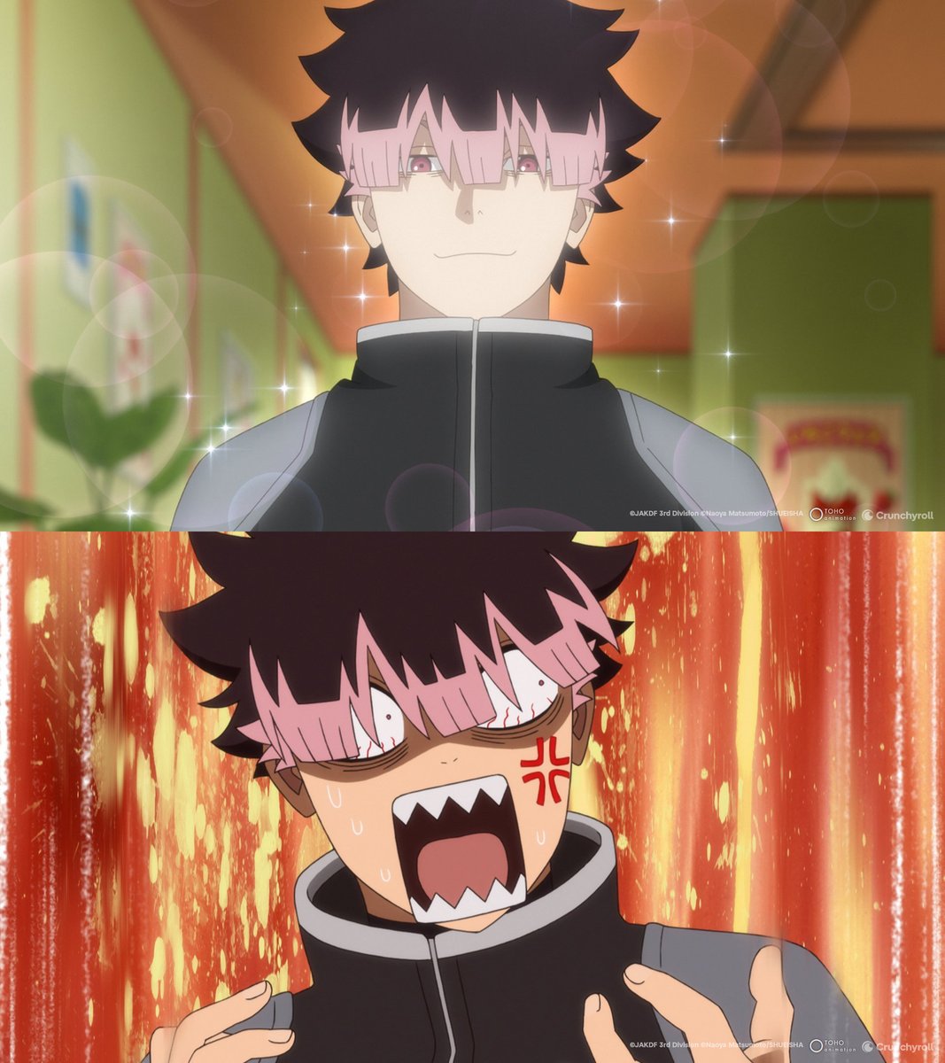 Estas son b\u00E1sicamente las dos emociones que sentimos al seguir el d\u00EDa a d\u00EDa del capit\u00E1n Narumi \uD83E\uDD70\u2728\n\n\u00BFEst\u00E1s viendo los episodios cortos de Kaiju No. 8: Narumi's Week at Work?