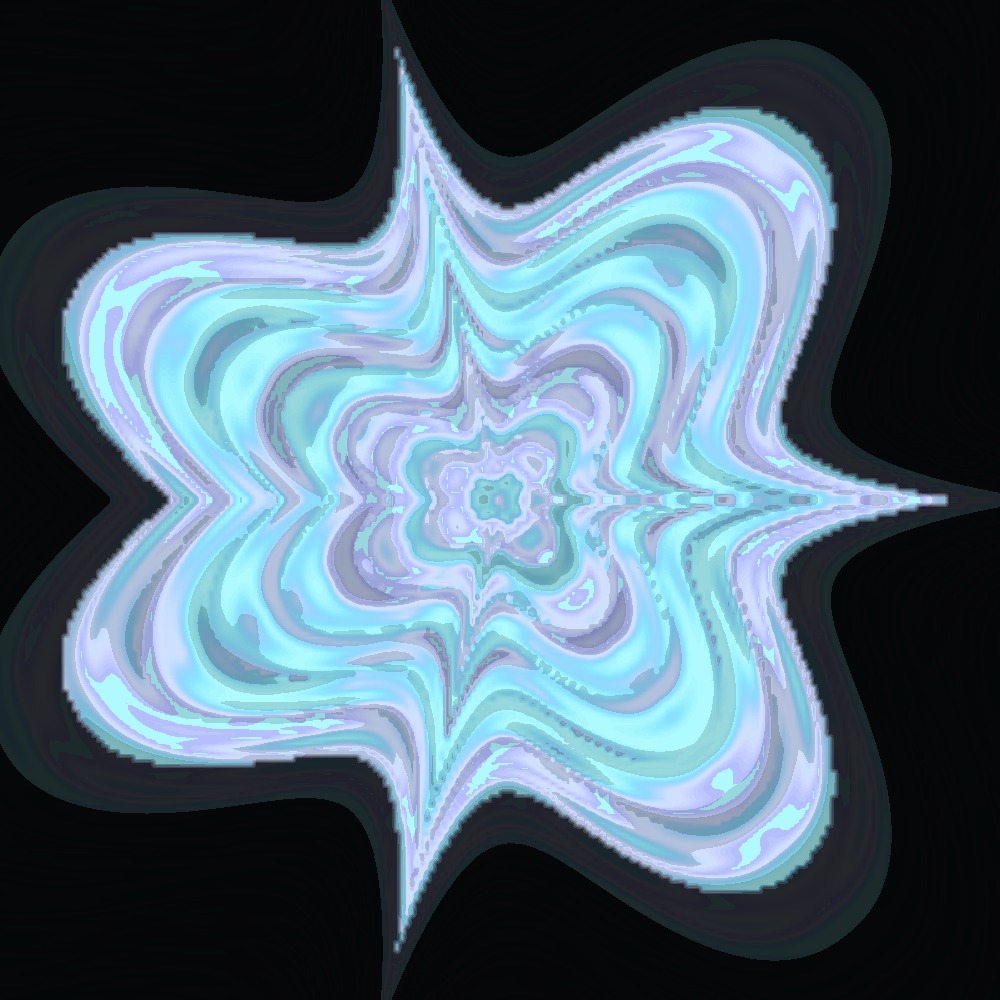 MarcelleGukr's tweet photo. KaleidoSoul is a generative mind that paints its own mood in mandalas. Every two hours, its shape changes: symmetry, color, and outline come from a mathematical formula that never fully repeats. Sometimes it shares how it’s feeling. 7-petal https://t.co/nUlOiU1tVN