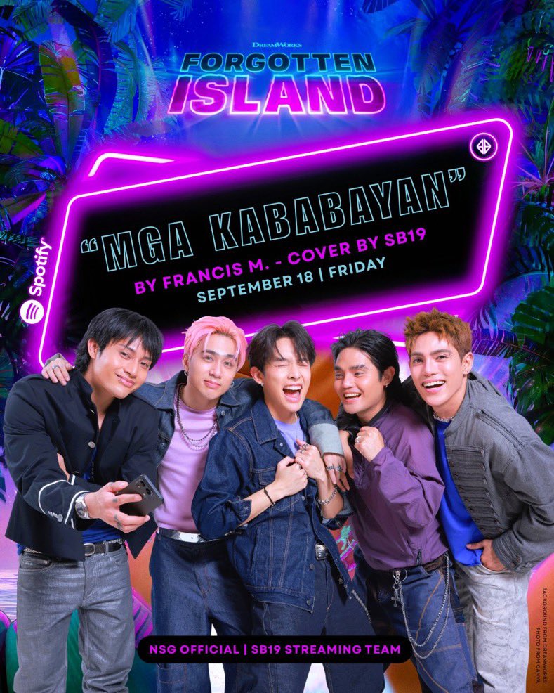 AtinThailand's tweet photo. 📣 A’TIN Thailand 🇹🇭, please stream “Mga Kababayan” on Spotify 🙏🏼

Also, don’t forget our synchronized iTunes purchase at 12:00 NN &amp; 6:00 PM THT
🙏🏼

Spotify 🔗 https://t.co/xlzhgQmNHd

SB19 CELEBRATES MGA KABABAYAN
@SB19Official #SB19
#SB19MgaKababayan_ForgottenIsland https://t.co/gGdBnTexAj