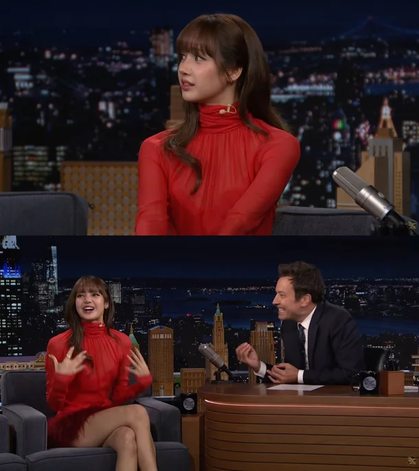 pannchoa's tweet photo. BLACKPINK's Lisa tells Jimmy Fallon that she would've become a Disney princess if she wasn't a singer
https://t.co/3Bn5GLkqGA https://t.co/jDnkyGyLkc