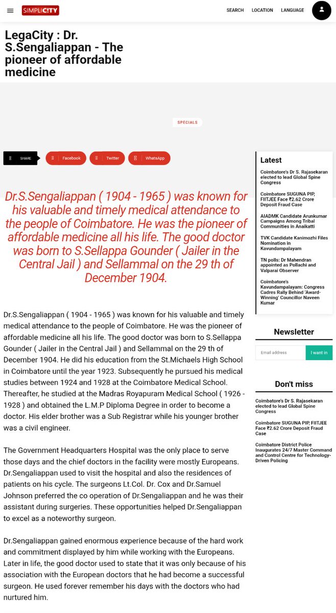 VellalarWorld's tweet photo. Dr. S.Sengaliappan(1904-1965) - The pioneer of affordable medicine .. Coimbatore Great Tamils .. #KVG #Kongu #Tamilan #Vstocks https://t.co/DldeQPWXni https://t.co/OdiN5B3mQj