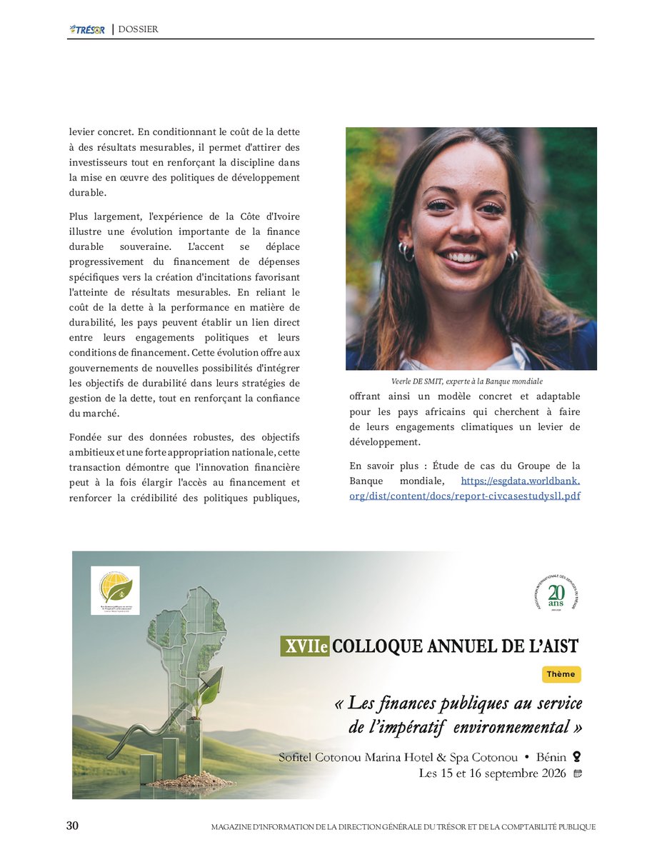 TresorBenin's tweet photo. 📢 Le Magazine d’information du Trésor public N°20 est disponible.

Une édition spéciale sur les finances publiques vertes, le financement climatique, la fiscalité environnementale et les fonds souverains.

📘 Lire : https://t.co/FxYlP7Id7Y

#TrésorPublicBénin | #FinanceVerte https://t.co/M1UdmOI0ag