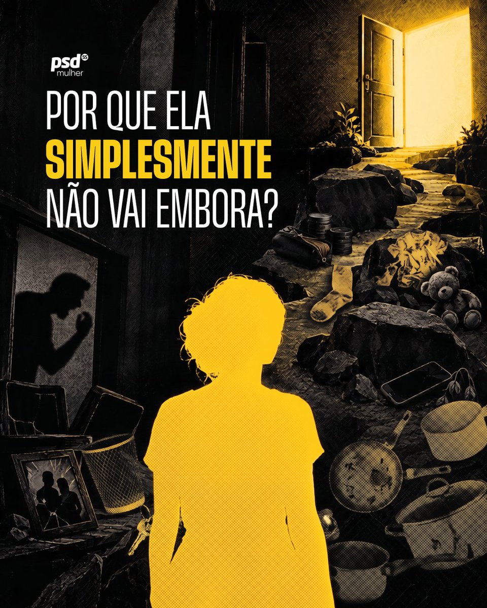 PSDMulher55's tweet photo. “Se é tão ruim, por que ela não vai embora?”
Medo, ameaças, dependência financeira, filhos, isolamento e falta de apoio podem tornar muito difícil romper uma relação abusiva.
Em vez de julgamento, ofereça acolhimento e informação.
📞 Ligue 180. Em emergência, 190. https://t.co/PwwXzDUt8K