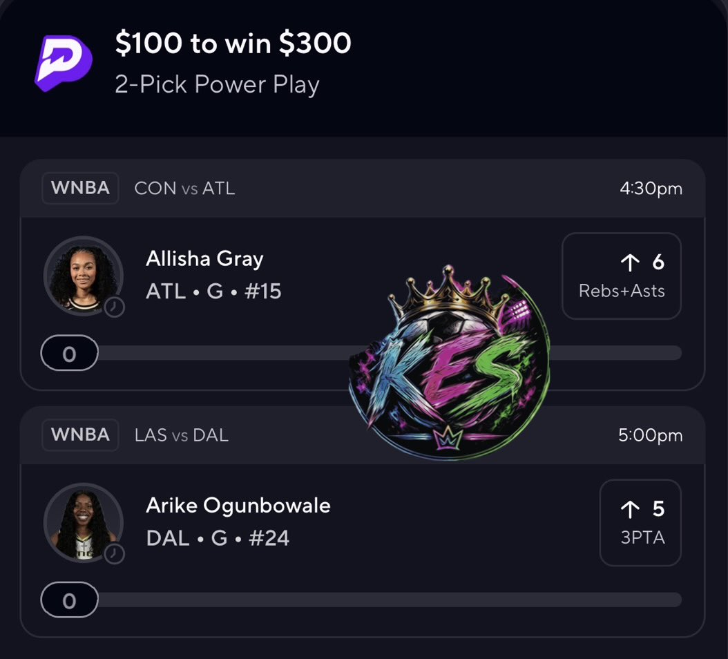 KirbyEatsSlips's tweet photo. #PrizePicks #WNBA join free discord for more, link in bio ! https://t.co/GtNtf2AaYV
